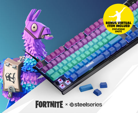 SteelSeries PBT Keycaps - Fortnite Supply Llama Edition
