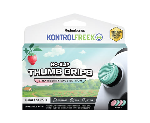 Universal No-Slip Thumb Grips Strawberry Sage Edition