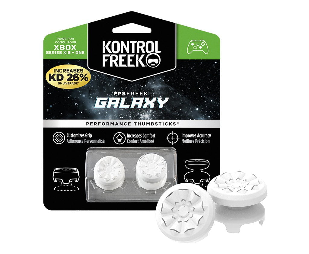  KontrolFreek FPS Freek Galaxy Black for Playstation 4 (PS4) and Playstation  5 (PS5), Performance Thumbsticks, 1 High-Rise, 1 Mid-Rise
