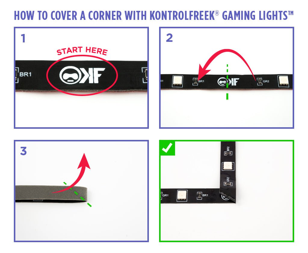 KontrolFreek Gaming Lights™ - USB-Powered LED Strips