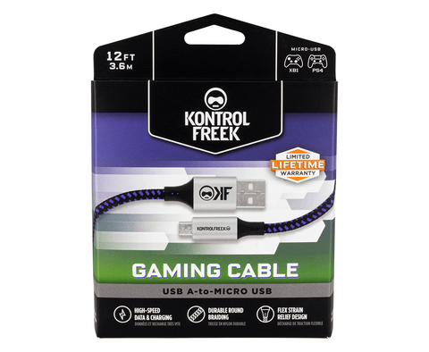 12FT USB A-to-Micro Gaming Cable